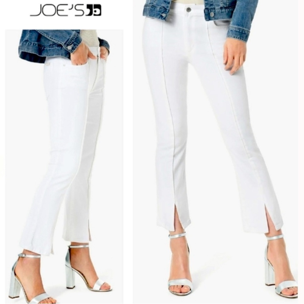 Joe’s jeans women’s cropped boot cut white denim. Brand new. With tags!